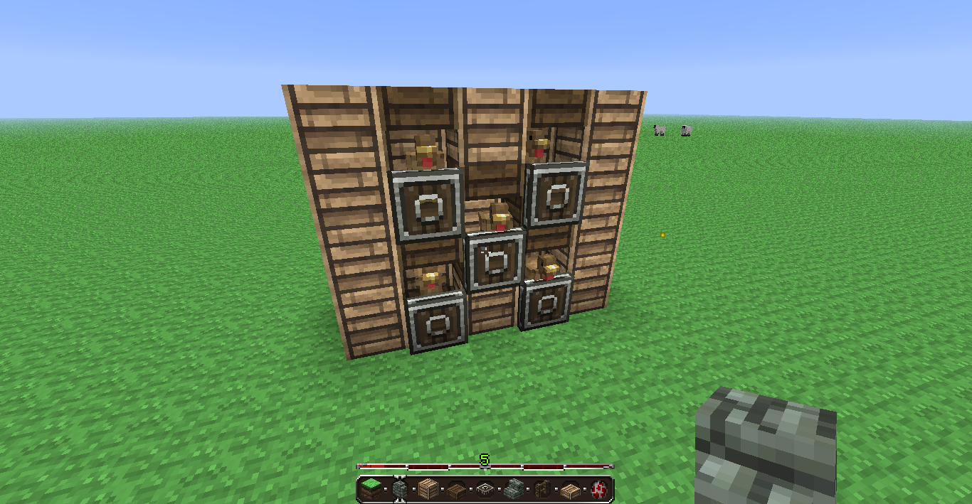 Minecraft Chicken Farm Hopper A chicken coop i made : minecraft