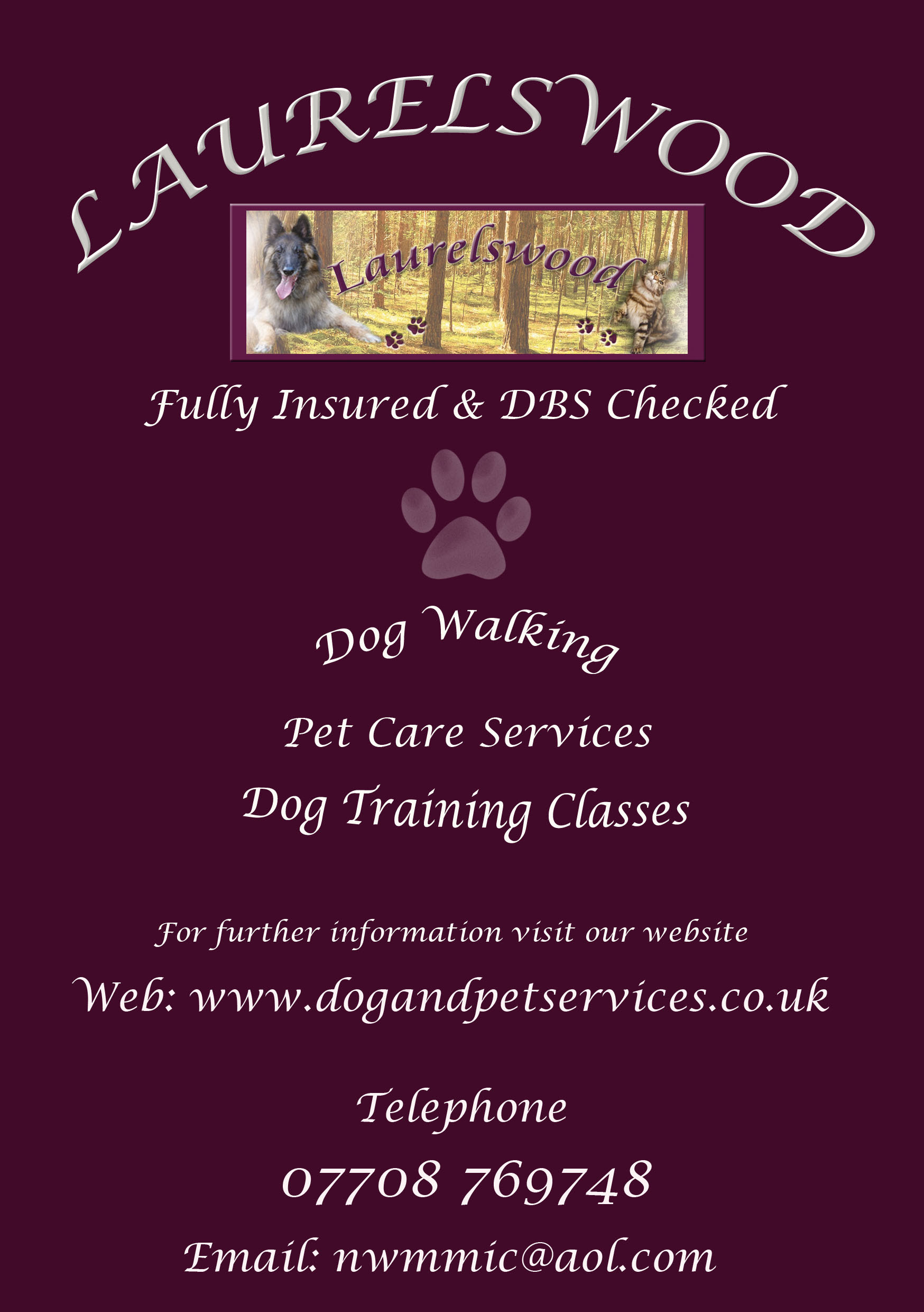 Laurelswood Dog Walking | Dog Training | Pet Services ...
