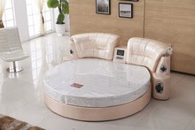 Genuine leather bed frame Soft Bed Home Bedroom massage speaker system
LED camas lit muebles de dormitorio yatak mobilya quarto