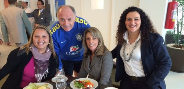 Técnico Luiz Felipe Scolari recorreu à ajuda da psicóloga Regina Brandão durante a Copa