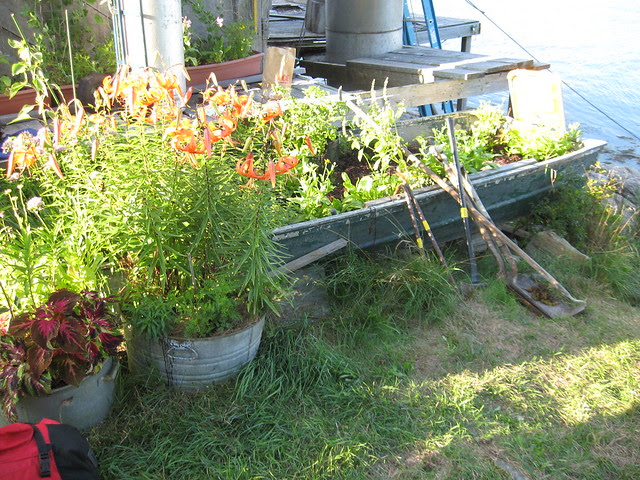 fishing boat planter | Flickr - Photo Sharing!