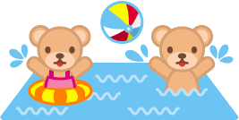 フリー素材 無料イラスト ふぁんし ぱ つ しょっぷ 季節 イベント 水泳のイラスト プール 海 スイミング