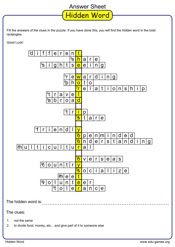 Hidden Word puzzle maker |free printable worksheets