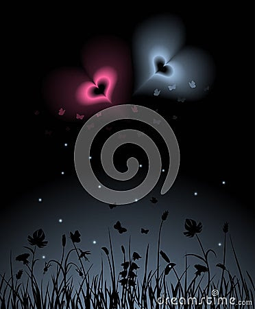 Stock Photo: Night garden. Image: 12463380