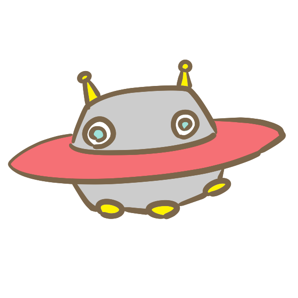 Ufo 赤 のイラスト かわいいフリー素材が無料のイラストレイン