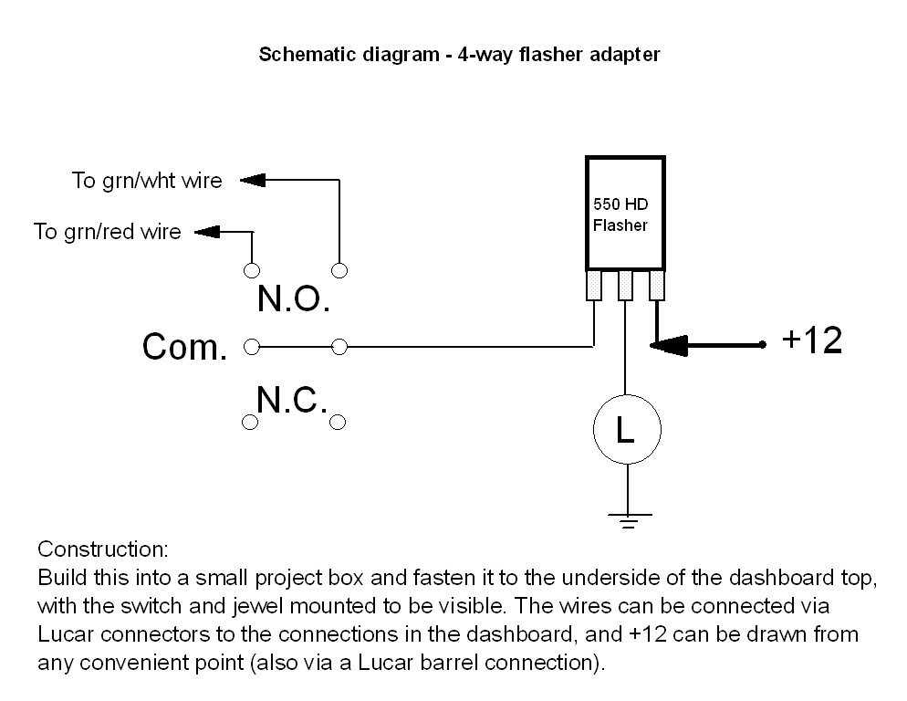 550 Flasher Wiring Diagram Thaimeter bb belb