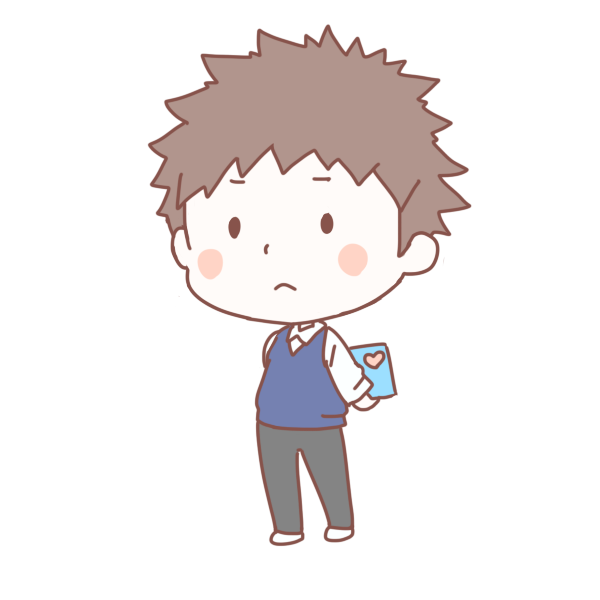 プレゼントをもつ男子生徒のイラスト かわいいフリー素材が無料のイラストレイン