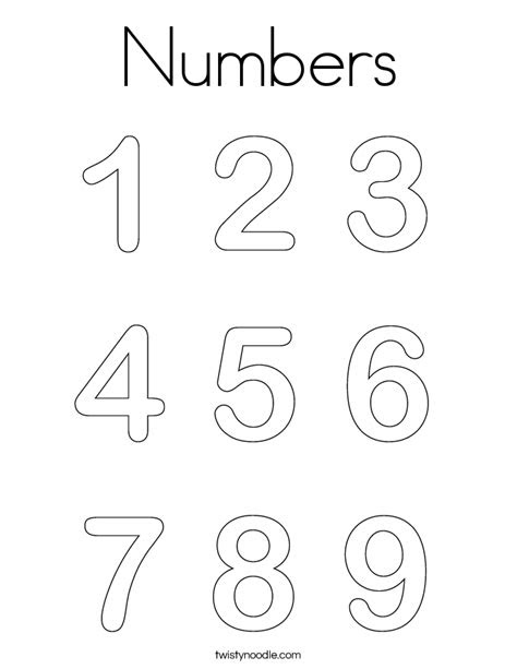 And your kids will adore improving their . numbers coloring page twisty noodle