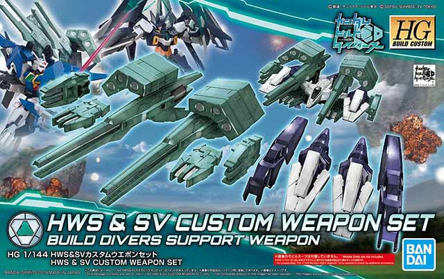 Bandai HG 1/144 HWS  SV CUSTOM WEAPON SET Color Guide & Paint Conversion Chart