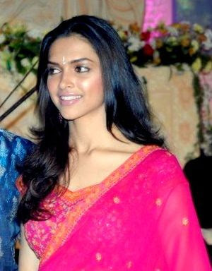 Snap of Deepika Padukone in Saree clicked in a...
