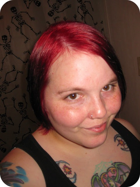 I used Loreal HiColor Hilights in Magenta