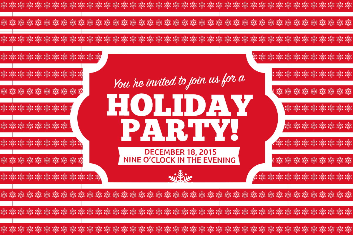 Holiday party - christmas spirit to your social media