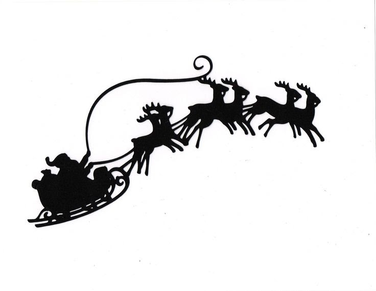 Download Christmas Santa Silhouette at GetDrawings | Free download