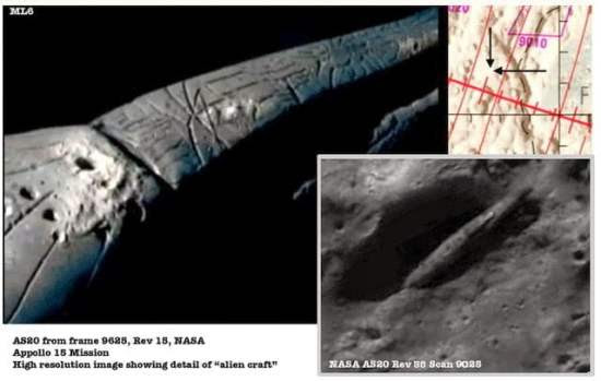 La enorme nave espacial descubierta en la Luna sigue siendo un misterio   Luna Anomalías 