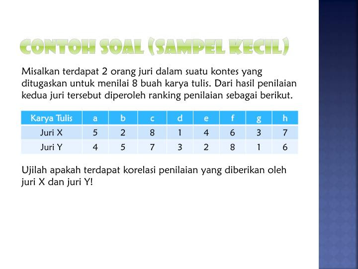 PPT - Koefisien Korelasi Kendall Tau PowerPoint 