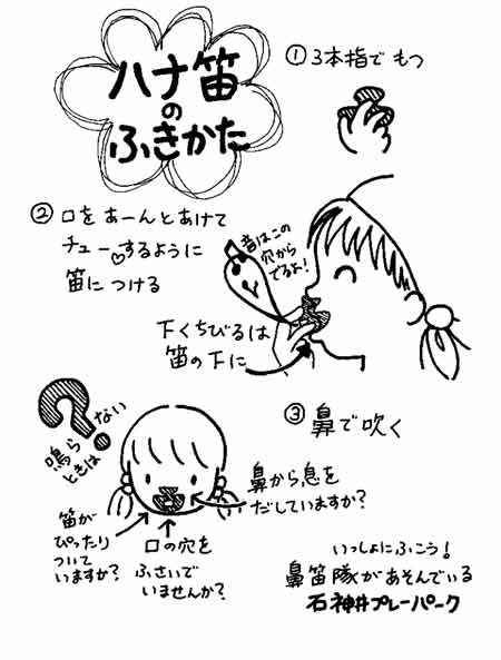 鼻笛吹いてみませんか 石神井プレーパーク