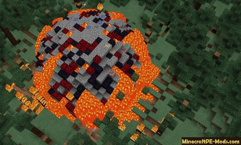 Meteors Mod For Minecraft PE 0.15.6, 0.15.4, 0.15.1 Download