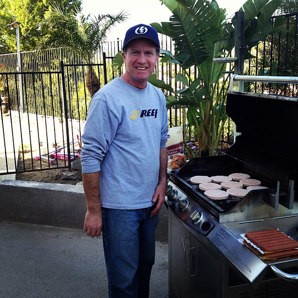 Papa the grill master!