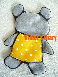 フェルト こぐまちゃんのパペット人形 作り方 Violet S Memorandum