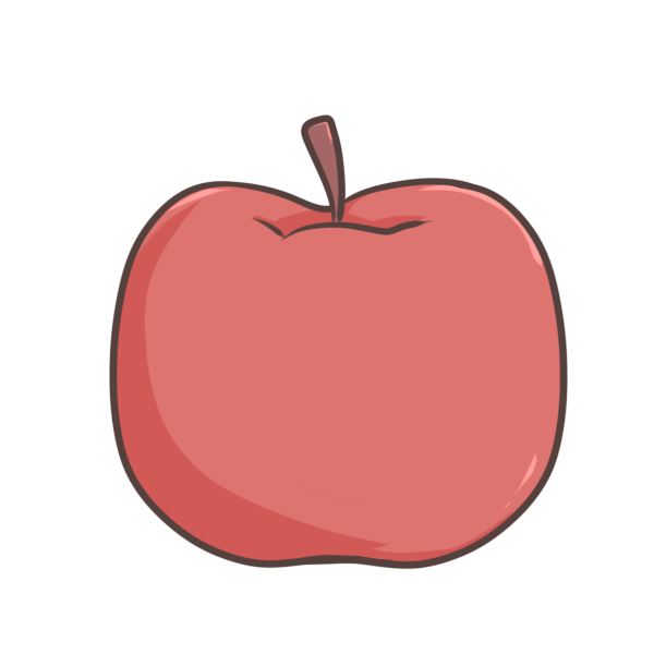 りんごのイラスト かわいいフリー素材が無料のイラストレイン