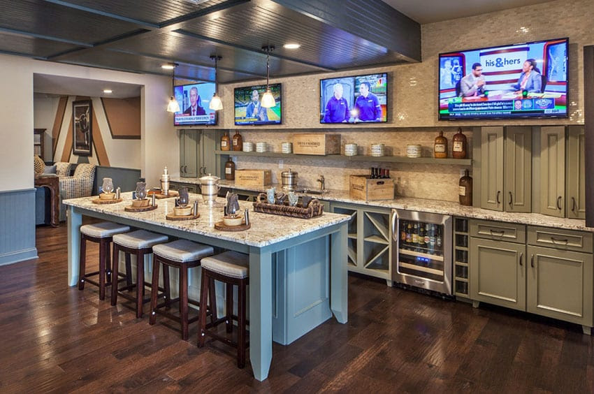 47 Cool Finished Basement Ideas (Design Pictures) - Designing Idea