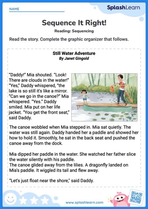  sequence it right ela worksheets splashlearn