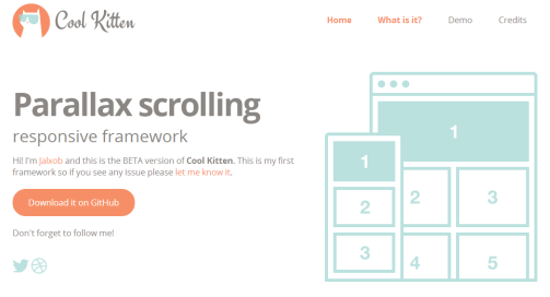 レスポンシブなパララックス効果付きサイトを作るフレームワーク Coolkitten Phpspot開発日誌