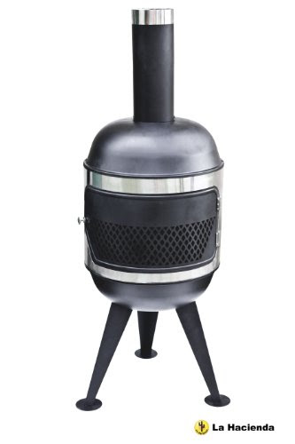 La Hacienda Steel Pizza Oven Chimenea Chiminea by La ...