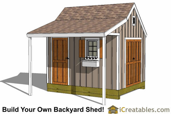 10x12 Shed Plans - Building Your Own Storage Shed - iCreatables