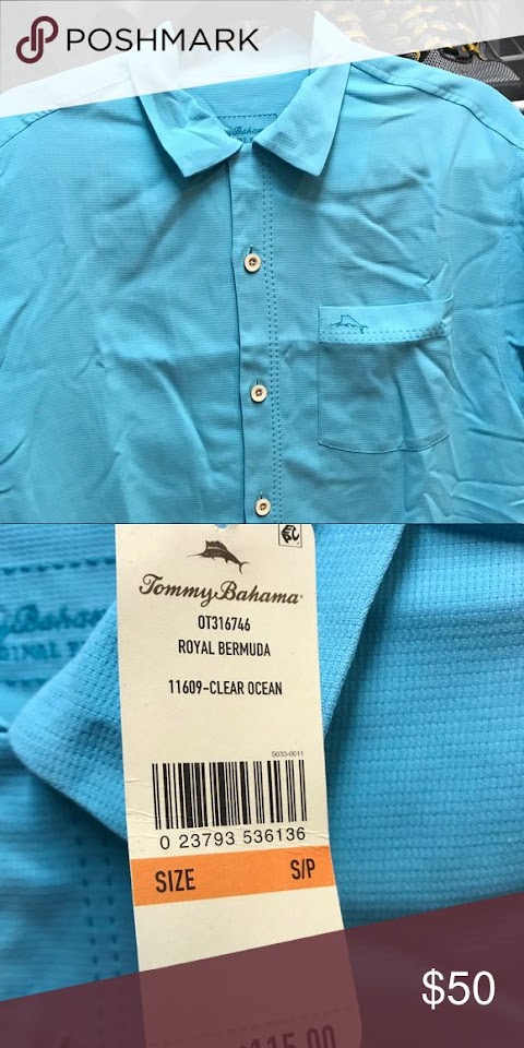 baju biru lengan pendek lelaki