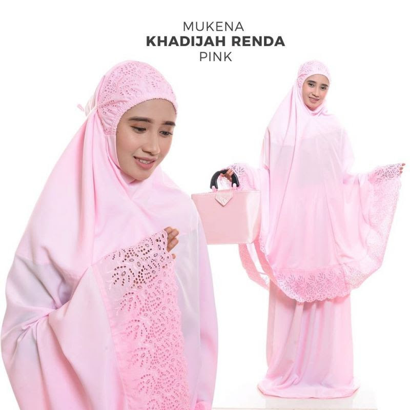 Mukena Semi Sutra Velvet Khadijah Renda Pink Pusat Grosir Mukena