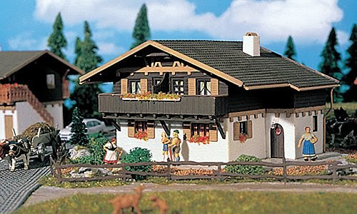 bâtiment maison ''Waldesruh'' , voiture miniature, Kit, Vollmer 1:87