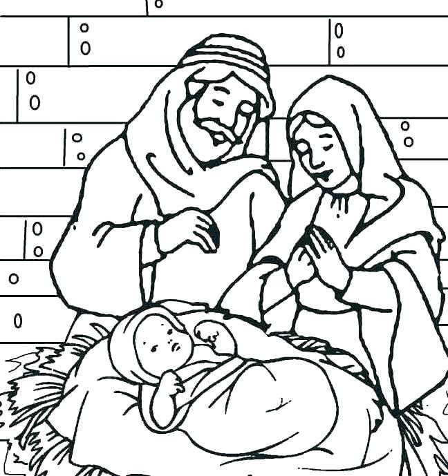 Download Baby Jesus In A Manger Coloring Pages at GetDrawings ...