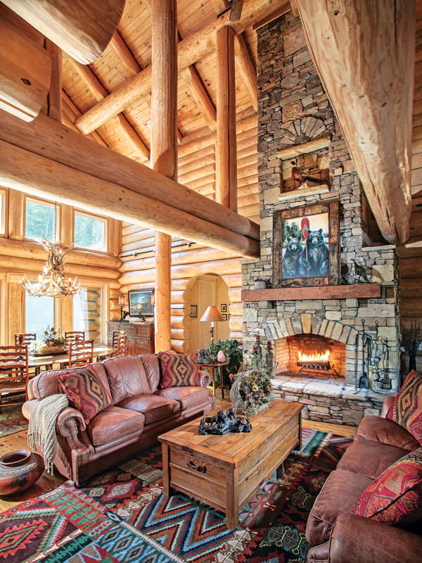 How To Decorate A Log Home Living Room