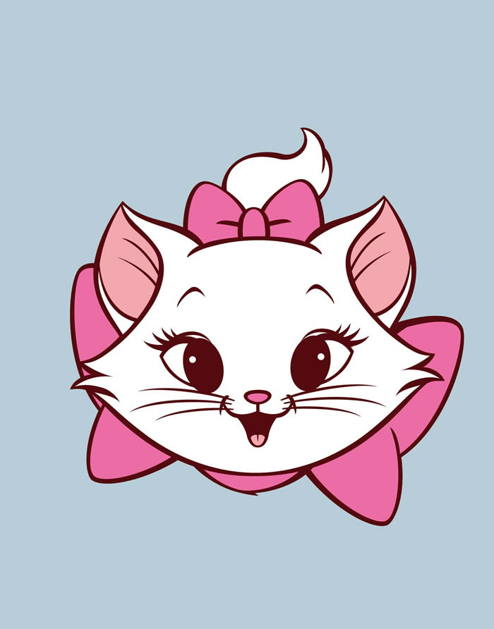 Cute Cartoon  Cat  Wallpaper  WallpaperSafari