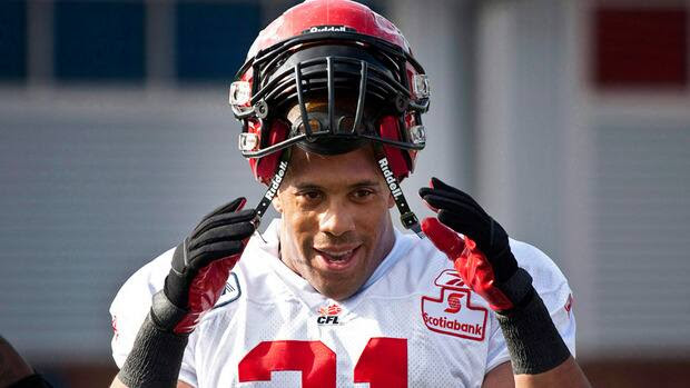Former Calgary Stampeders running back Joffrey Reynolds is accused of common assault, assault causing bodily harm and breaking and entering. 