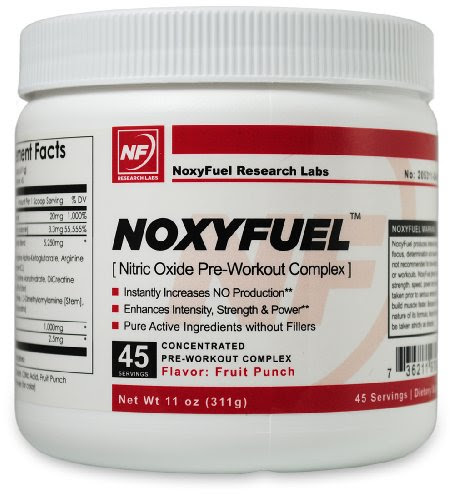 Noxyfuel - Fruit Punch Flavor - Pre Workout Supplement - Start Building Lean Muscle - Great Muscle Recover Supplement