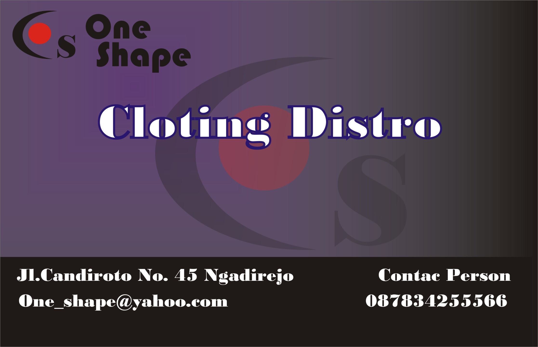 Contoh kartu nama  cara membuat blog