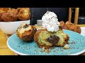 Thiopati cup: Beignets thiopati fourrés au chocolat et crème chantilly