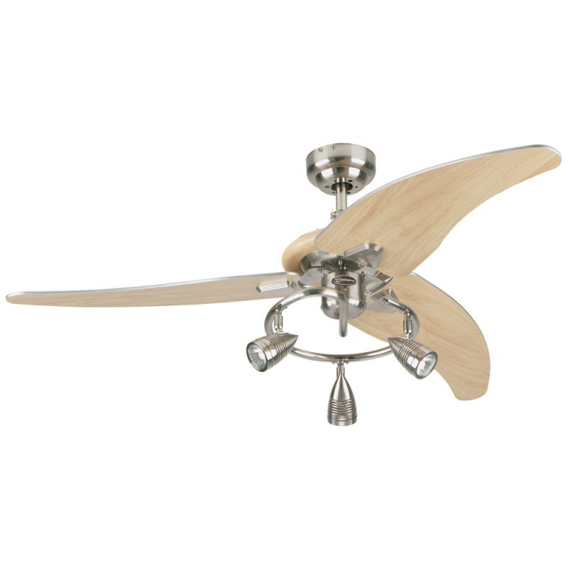 Westinghouse 7850500 Brushed Nickel Elite 48" 3 Blade ...