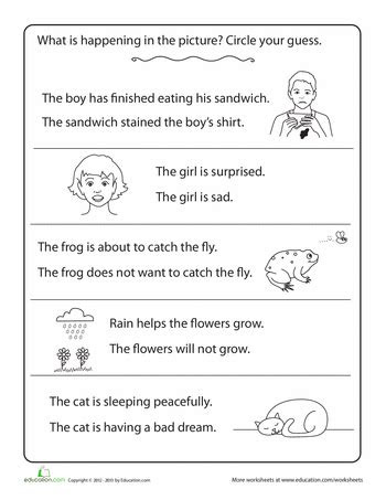  making inferences worksheet 1st grade thekidsworksheet