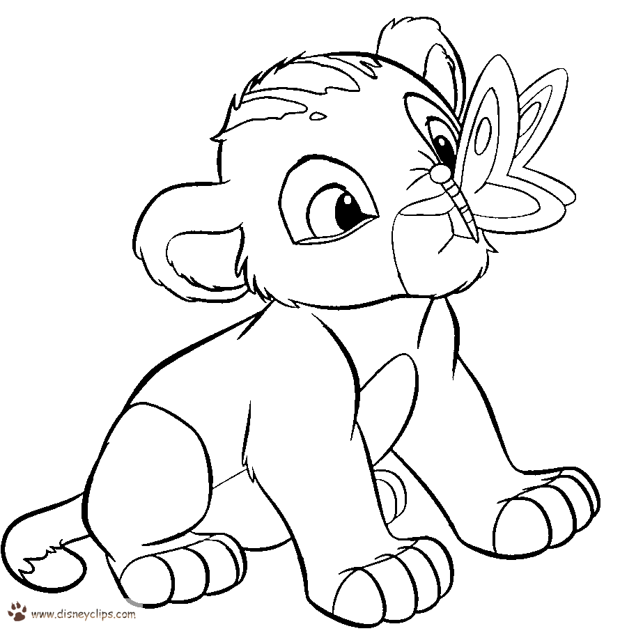 Printable The Lion King Colouring Pages Clip Art Library