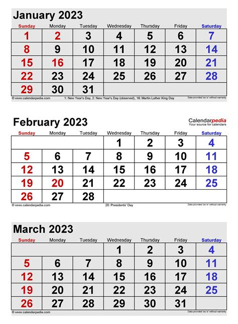  jan feb march 2023 calendar get calender 2023 update