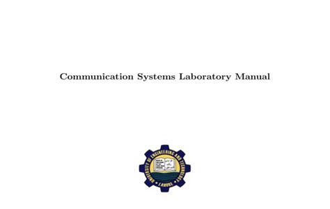 Download EPUB communication system lab manual Kindle Edition PDF