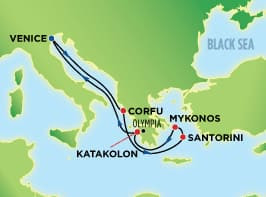 7-Day Eastern Mediterranean, Greek Isles from Venice