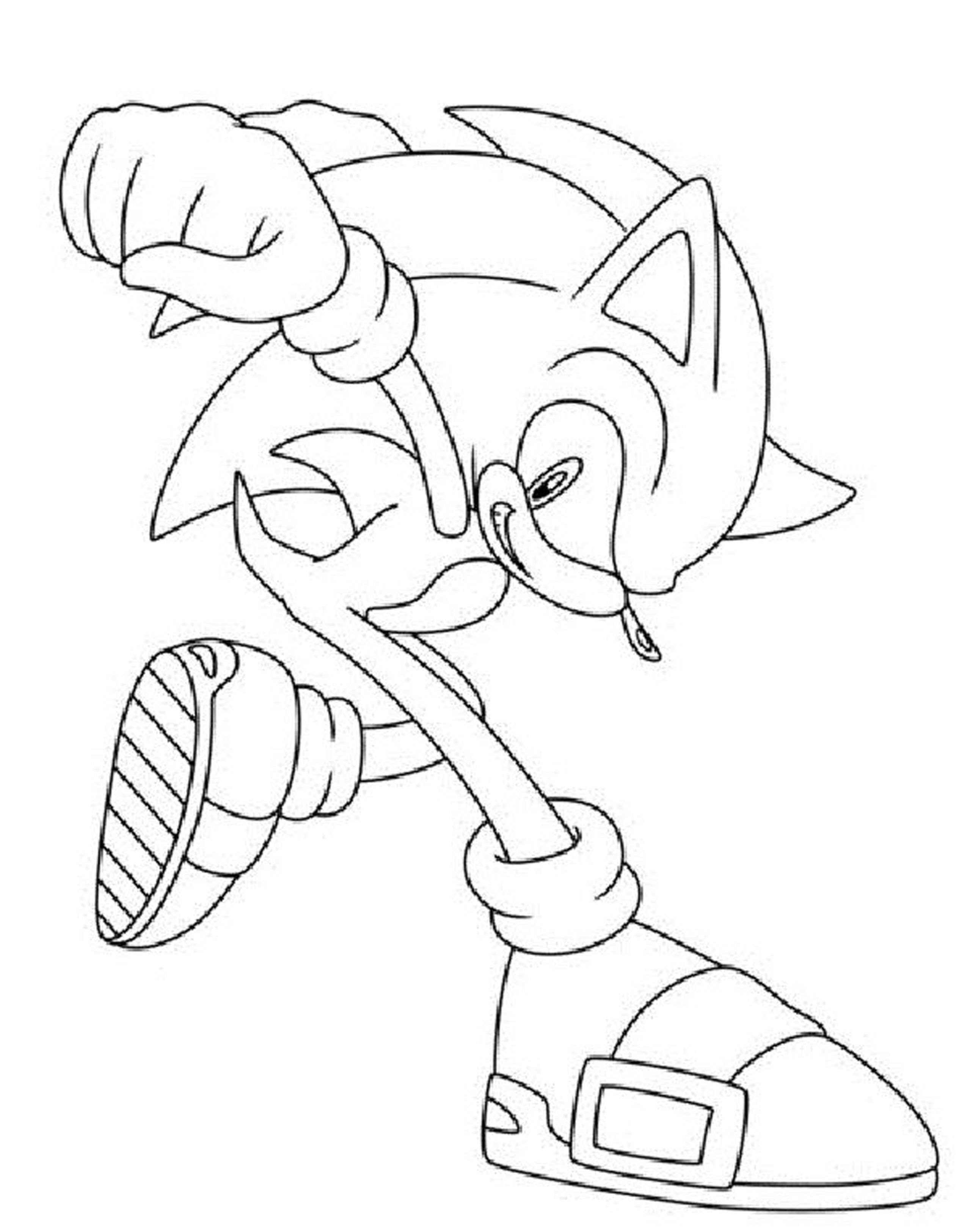 Download Sonic Coloring Pages Games at GetDrawings | Free download