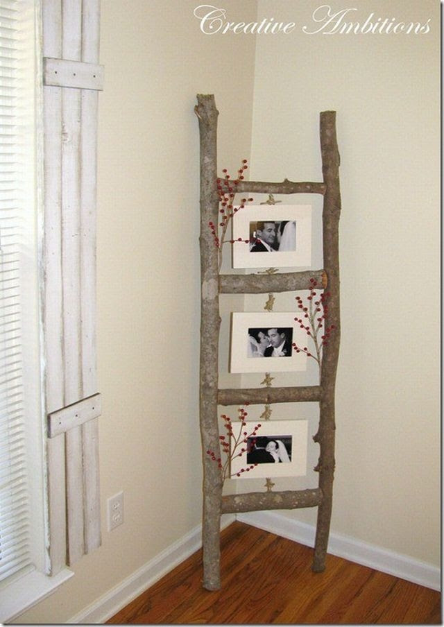 DIY Tree Branch Picture Frames Pictures, Photos, and