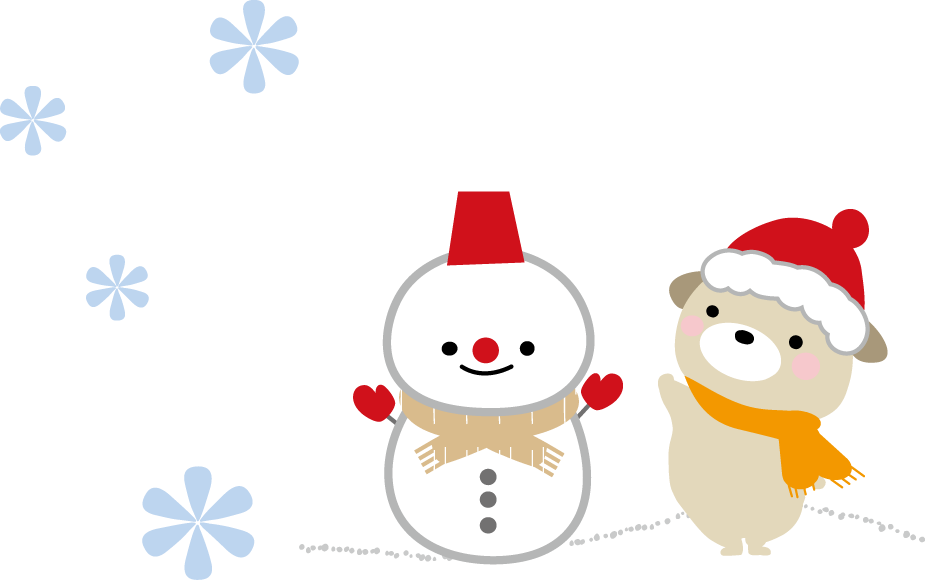 冬のイラスト 雪だるま 無料イラストフリー素材