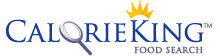 CalorieKing food search