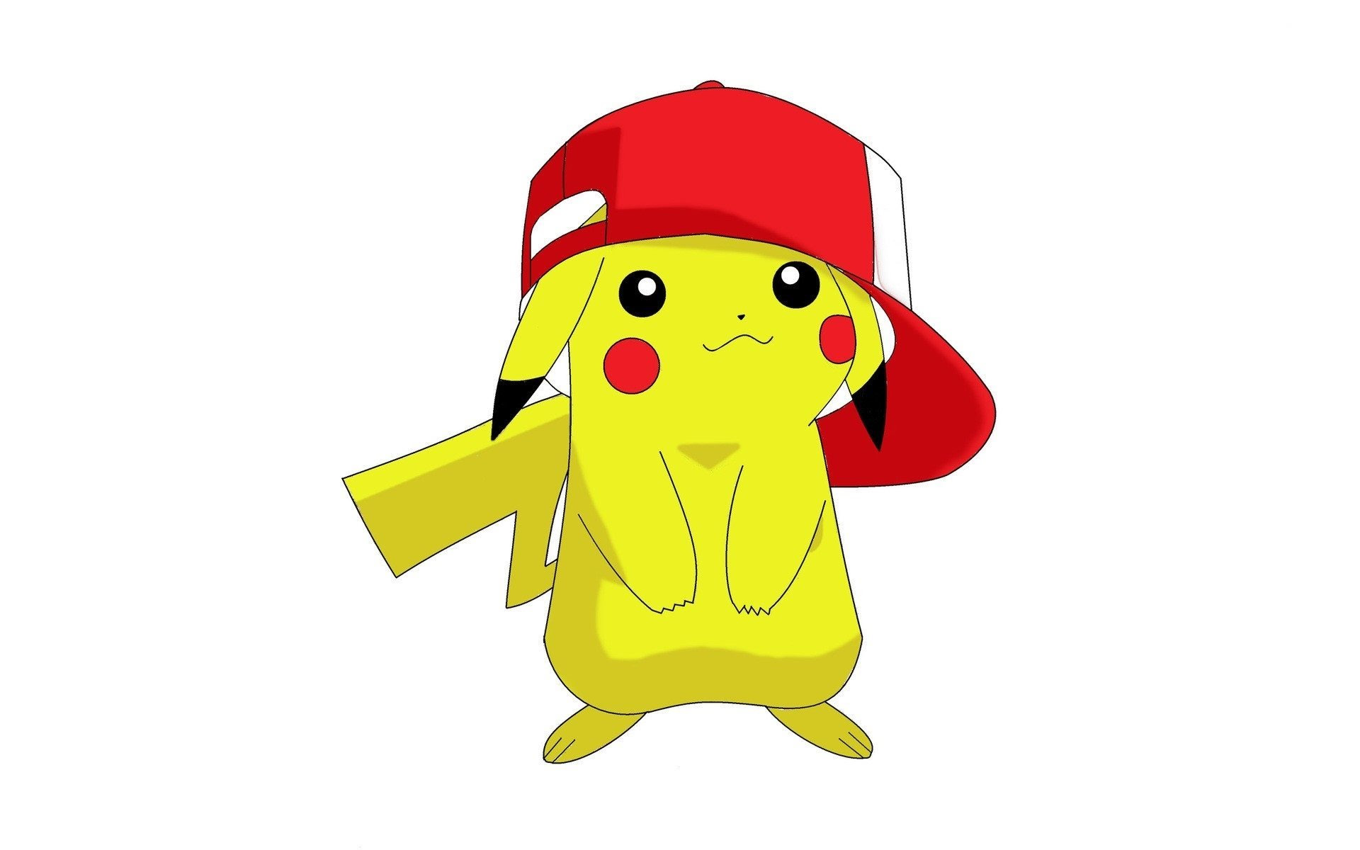 ダウンロード画像 ピカチュウ ポケモン 白背景 画面の解像度 19x10 壁紙デスクトップ上